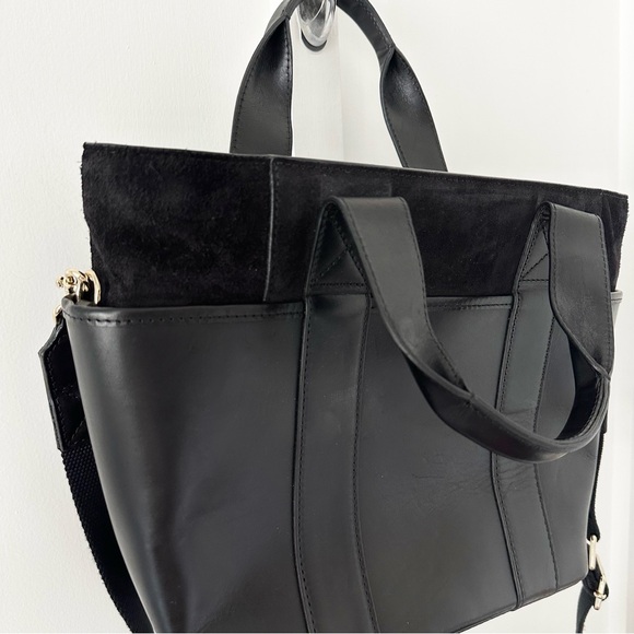 SEZANE black Sacha leather bag - Picture 3 of 8